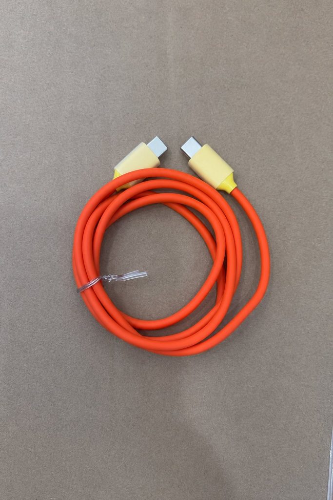 Data cables in various colors