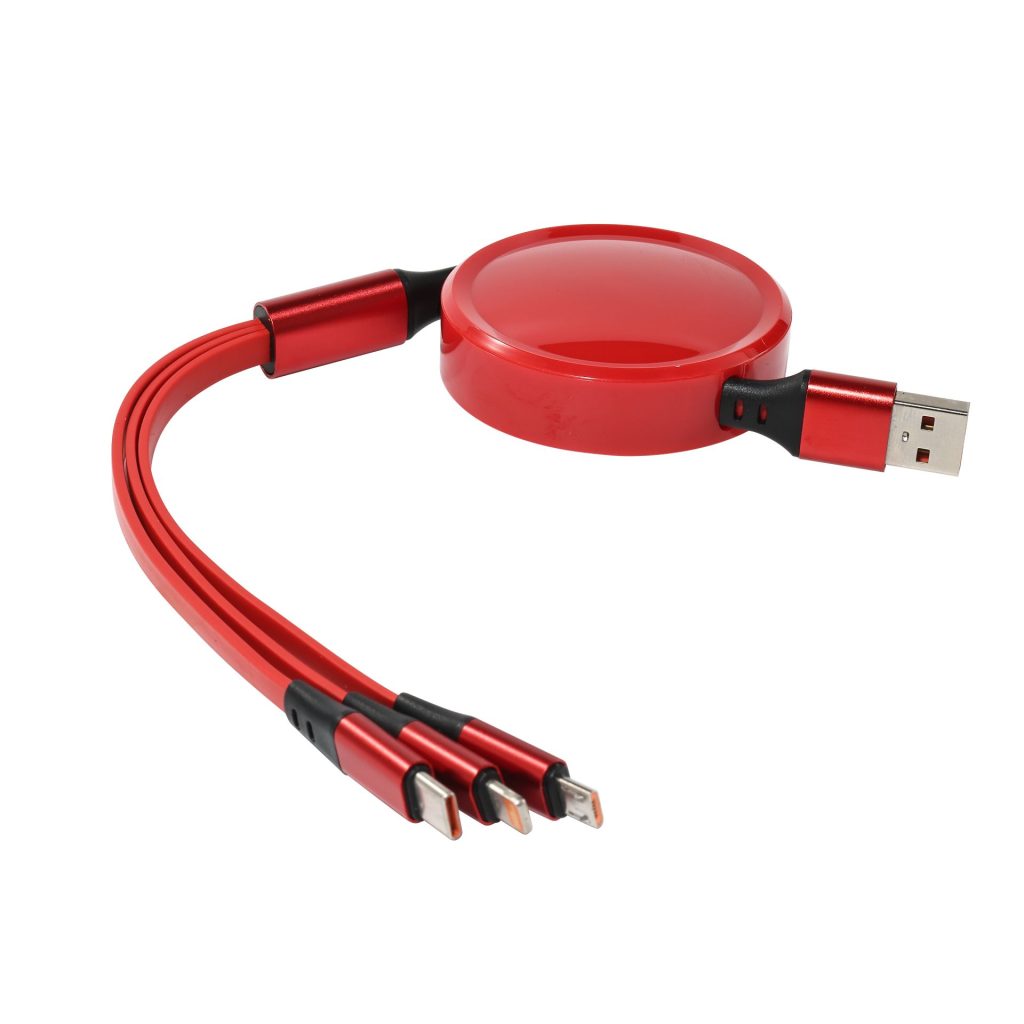 3 IN 1 retractable Data Cable